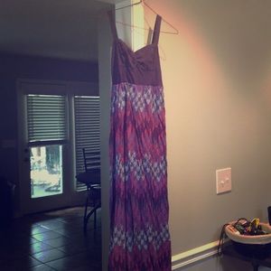 Multi colored maxi dress